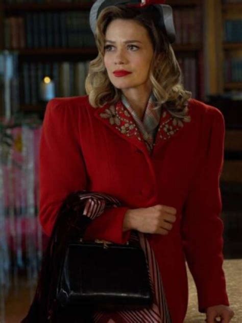 Bethany Joy Lenz A Biltmore Christmas 2023 Red Coat