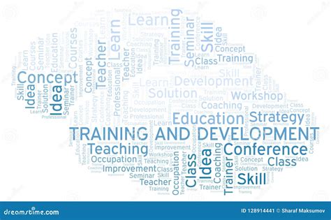 Training And Development Word Cloud Stock Illustration Illustration