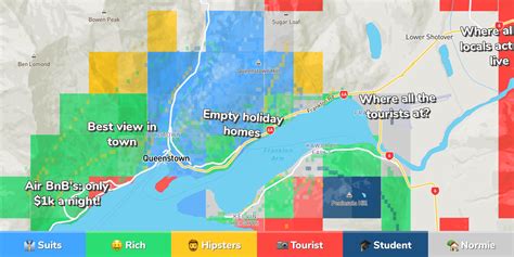 Queenstown Neighborhood Map