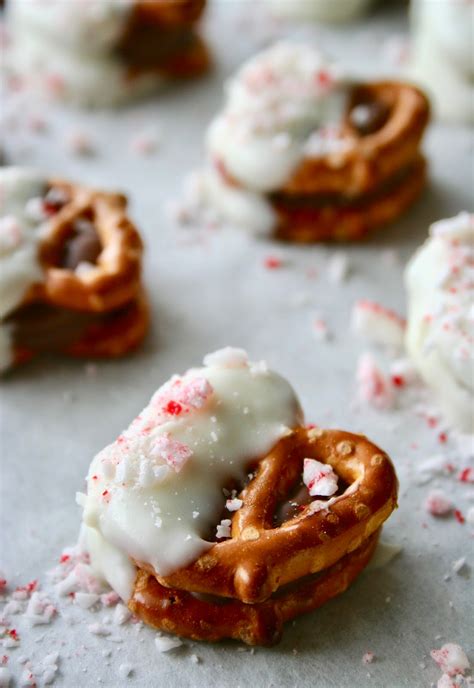 White Chocolate Dipped Rolo Pretzel Sandwiches