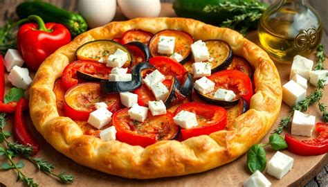 Délice d été savourez notre tarte aux légumes et feta