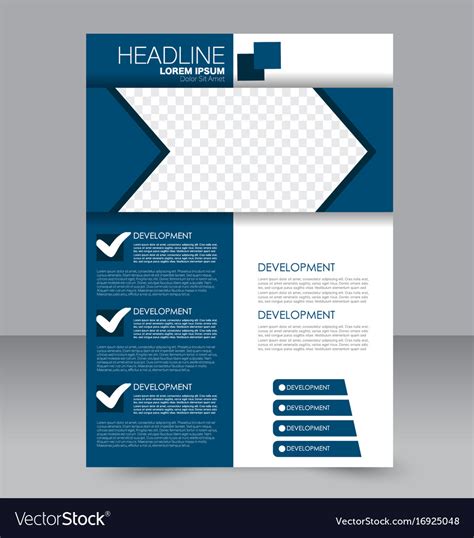 Flyer design background brochure template Vector Image