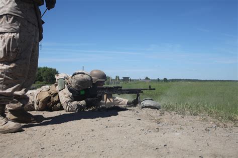 Marines With Company E 2nd Battalion 25th Marine Regiment Fire The