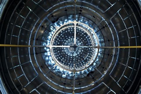 Cloud Experiment View Inside The Chamber With Jasper Kirkby Head