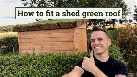 How To Fit A Green Roof To A Garden Shed Youtube