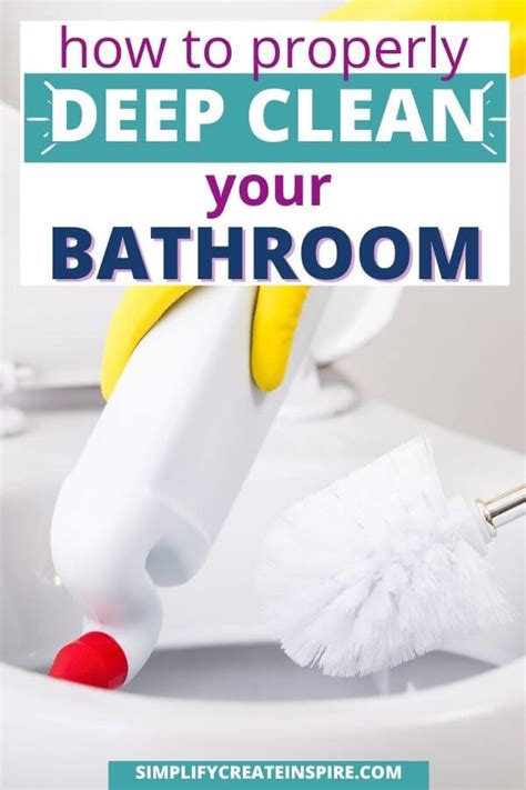 How To Deep Clean A Bathroom The Ultimate Bathroom Deep Cleaning Checklist