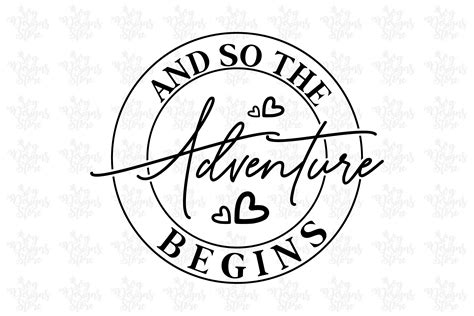 The Adventure Beginswedding Svg Graphic By Svgdesignsstore07 · Creative Fabrica