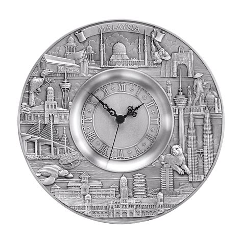 clock  malaysia tumasek pewter