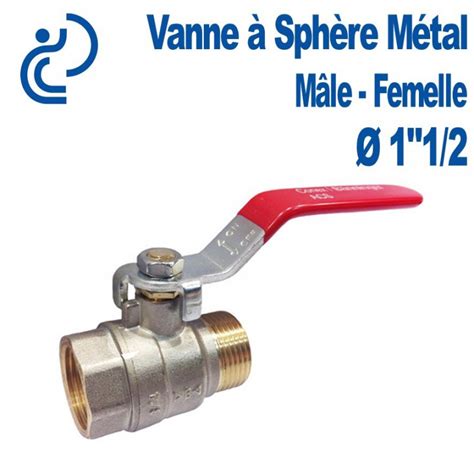 Vanne A Sphère Laiton Mâle Femelle 1 1 2