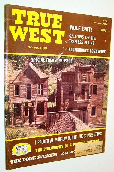 True West Magazine December 1972 Special Treasure Issue By Green