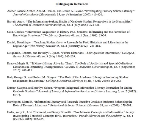 Bibliography Or Reference List The Americas Utep Library Research