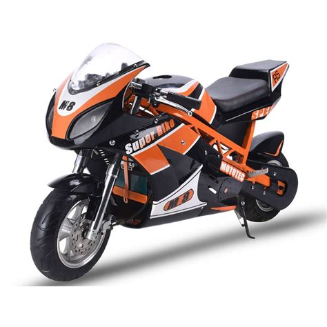 MotoTec 48v 1000w Kids Superbike Large Pocket Bike Black - Walmart.com ...