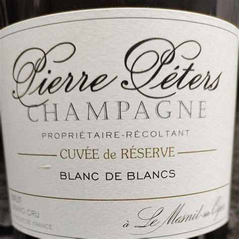 Nv Pierre Péters Champagne Grand Cru Blanc De Blancs Cuvée De Réserve