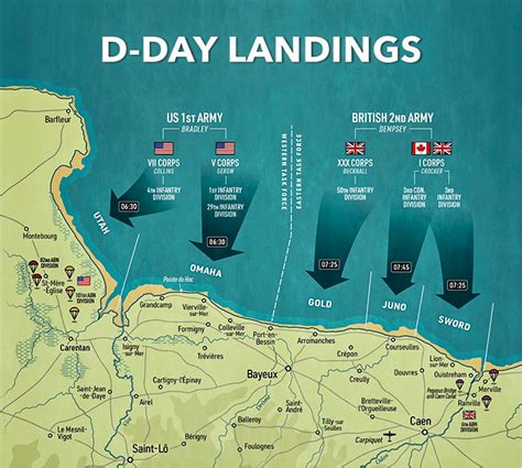 map of d day beaches normandy 4