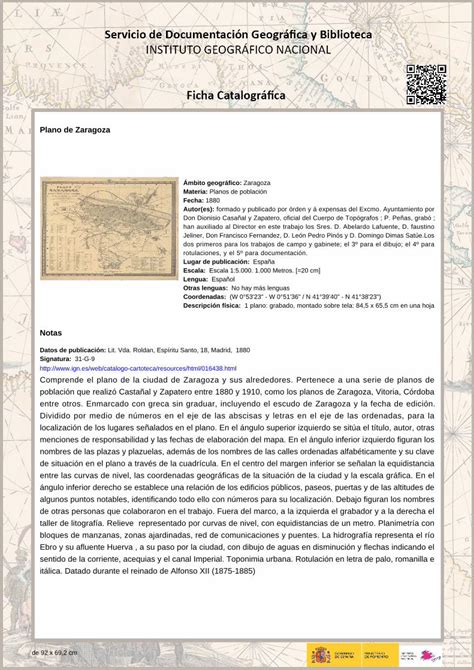 Pdf Plano De Zaragoza Comprende El Plano De La Ciudad De Zaragoza Y