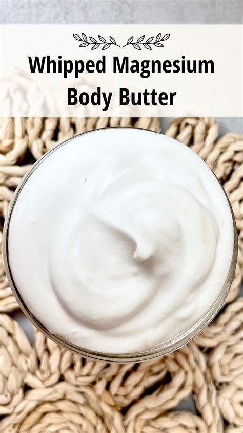 Whipped Magnesium Body Butter Perfect For Pregnancy • Fresh Cut Basil