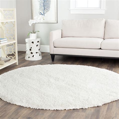 Round White Shag Rug | Best Decor Things