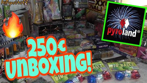 250 PYROLAND SILVESTER FEUERWERK UNBOXING 2018 19 AllPyroStuff