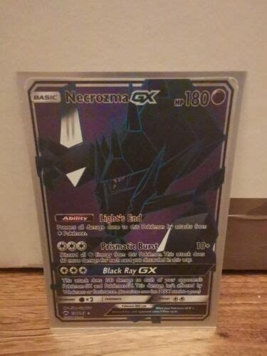 Pok Mon Tcg Necrozma Gx Burning Shadows Holo Full Art Ultra