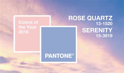 Pantone Colors of the Year – Rose Quartz & Serenity – Design 6 Degrees ...