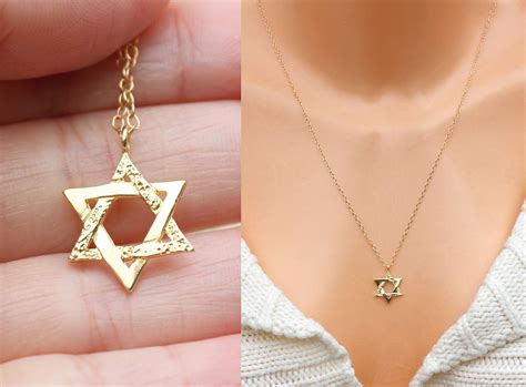 Amazon GOLD Star Of David Necklace Star Of David Necklace Women