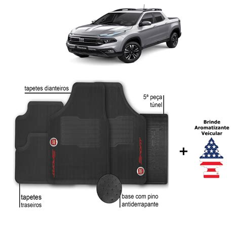 Tapete Fiat Toro Personalizado Sport Automotivo Borracha Shopee Brasil