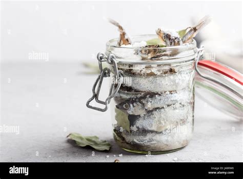 Preparing The Salted Capelin Fish Preserved For Eating Stock Photo Alamy