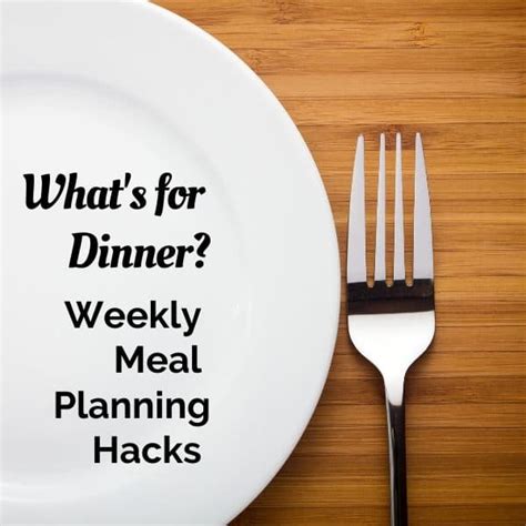 Weekly Meal Plans on a Budget Plus a Free Printable Meal Planner - Smart Mom Smart Ideas