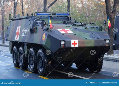 Mowag Piranha Armored Medevac Military Vehicle Editorial Photography - Image of army, camouflage ...