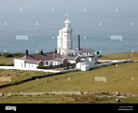 St Catherines Point Lighthouse Stock Photo Alamy