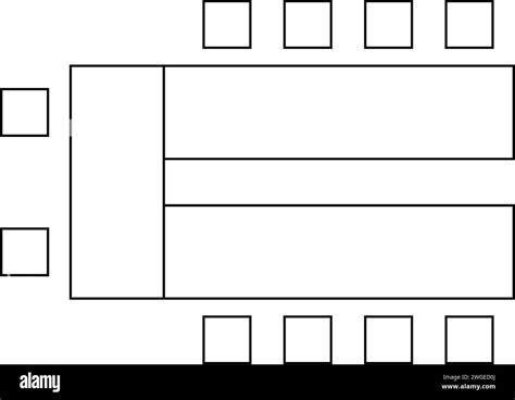 Seating Arrangement In A Business Office Or Cabinet Interior Plan Of