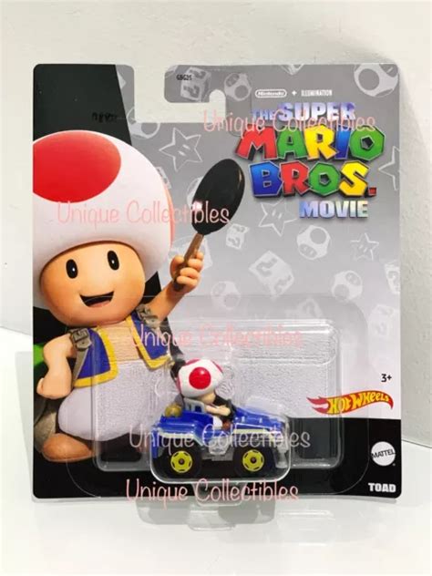 HOT WHEELS THE Super Mario Bros Movie Theatrical Toad Brand New 15 25