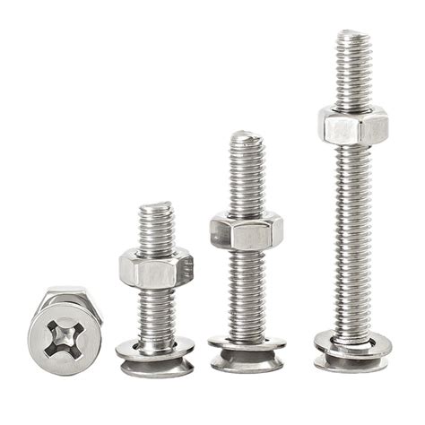 Stainless Steel Cross Countersunk Head Screw Nut Set Combination