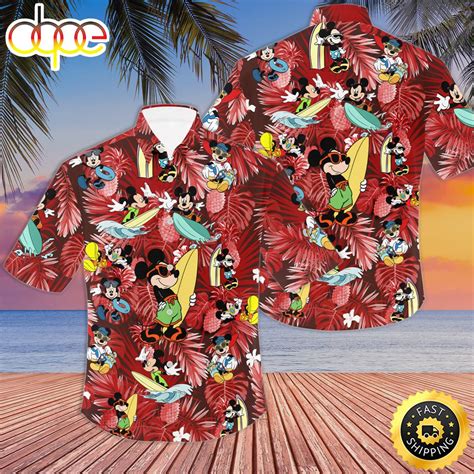 Mickey And Minnie Mouse Cartoon Disney Hawaiian Shirt