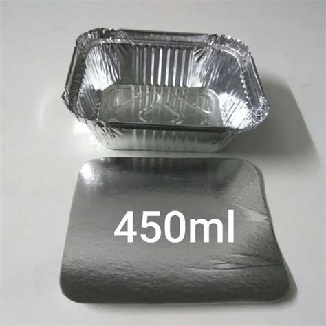 Rectangle Ml Aluminium Foil Container With Lid At Rs Piece In Surat