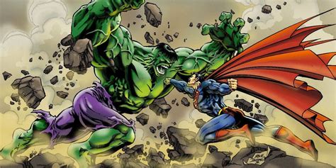 Hulk Destroys Superman in Unpublished Marvel vs. DC Art | Flipboard