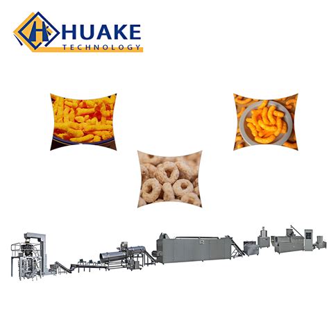 Stainless Food Grade Automatic Corn Puffs Snack Food Extruder Puffed