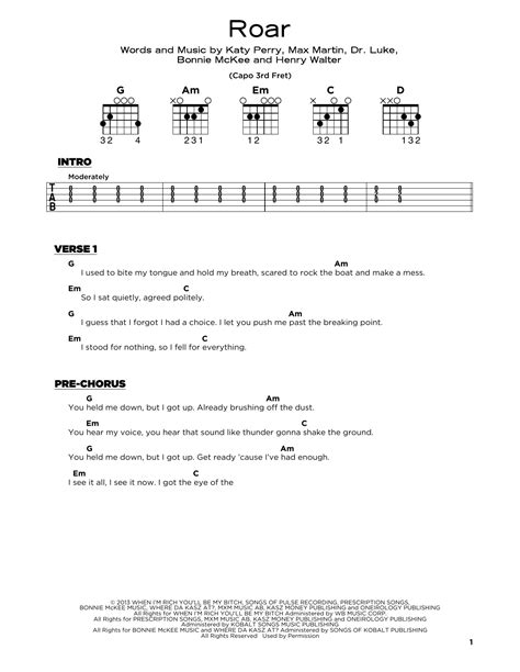 Roar by Katy Perry - Really Easy Guitar - Guitar Instructor