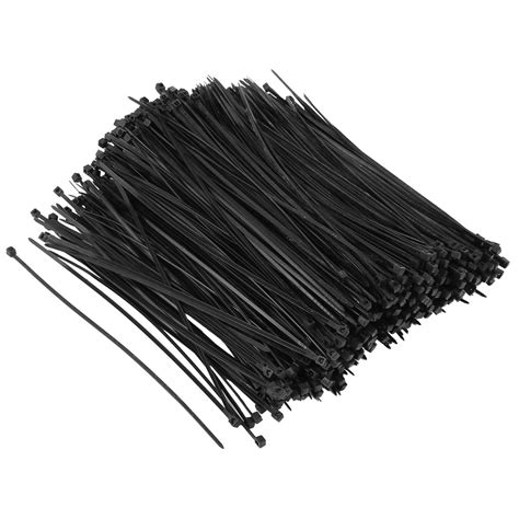 1000 Pack Plastic Self Locking Reusable Cable Zip Ties Fastener Black