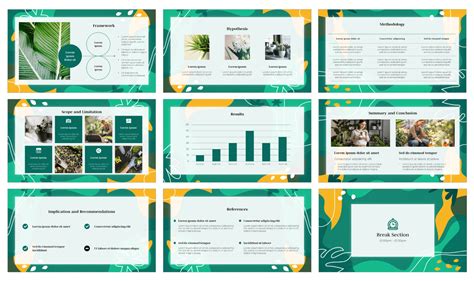 Organic Thesis Defense Free Google Slides Powerpoint Template