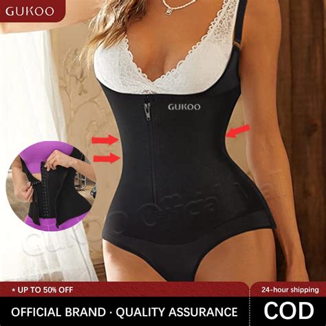 Gukoo Women Girdles Slimming Belly Shaper Strap Zipper Shapewear Tummy