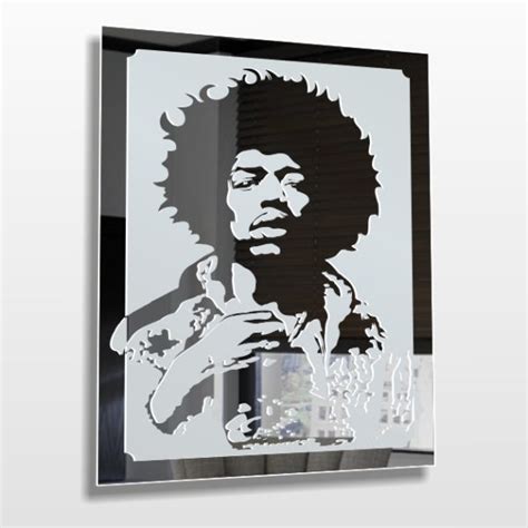 Jimi Hendrix Motiv Bild Leinwand Spiegel Deko Musik Motivspiegel Shop