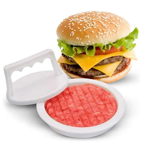 Round Shape Hamburger Press Food Grade Plastic Hamburger Meat Beef