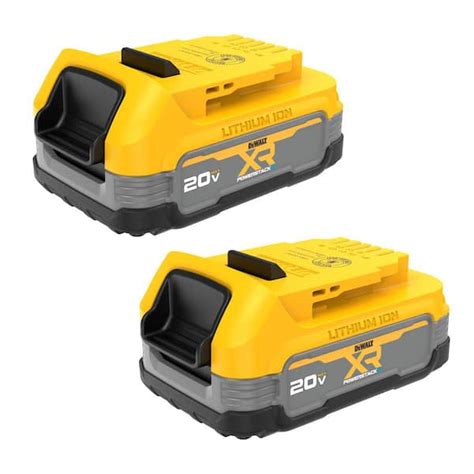 Dewalt 20v Max Powerstack Compact Lithium Ion Battery 2 Pack Dcbp034