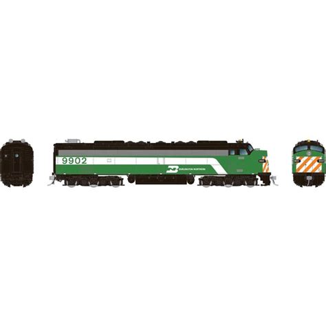 Ho Emd E A W Hep Dc Silent Burlington Northern Green