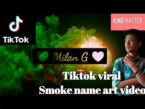 Tiktok New Trend Colour Smoke Name Art Video Tiktok Name Editing