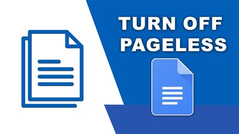 How To Turn Off Pageless In Google Docs YouTube