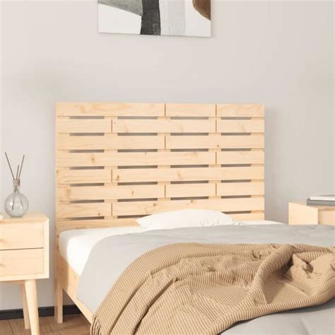 T Te De Lit Murale En Bois Massif De Pin Fydun X X Cm Blanc