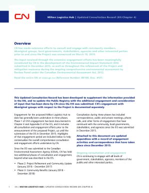 Fillable Online Milton Logistics Hub Environmental Impact Statement Fax