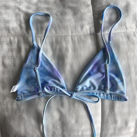 Nwt Koana Swim Leia Triangle Bikini Top Galaxy Tie Depop